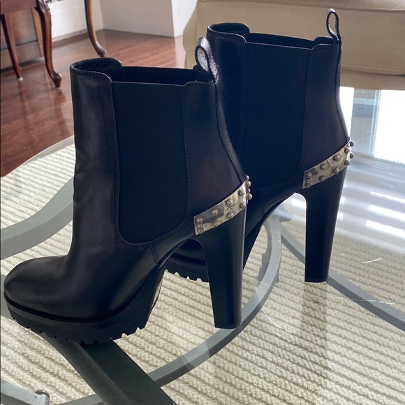 Alexander McQueen Shoes - Alexander Black high platform boots